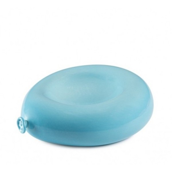 Assiette porcelaine 100% Chef Globus bleue 23 x 20 cm