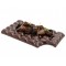 Assiette en verre 100% Chef, Tablette de chocolat noir croquée 25 x 13 cm (x 1)