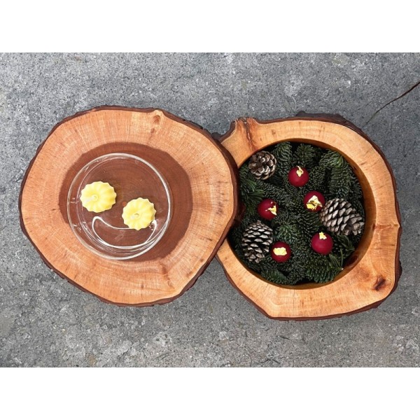 Boîte Curruncho en acajou avec couvercle coulissant 100%Chef (x 1)