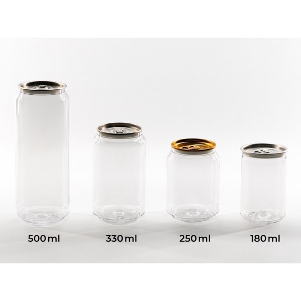 Canette PET 18 cl Ø 5.5 cm Ht 9 cm seule sans couvercle pour Bronson Pro (x 100)