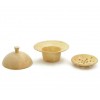 Cuit vapeur miniature Lluro en grès couleur sable Ø 12 cm 100% Chef (x 1)