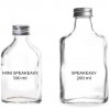 Bouteille en verre  10 cl, ou mini Speakeasy 100%Chef avec bouchon (x 24)