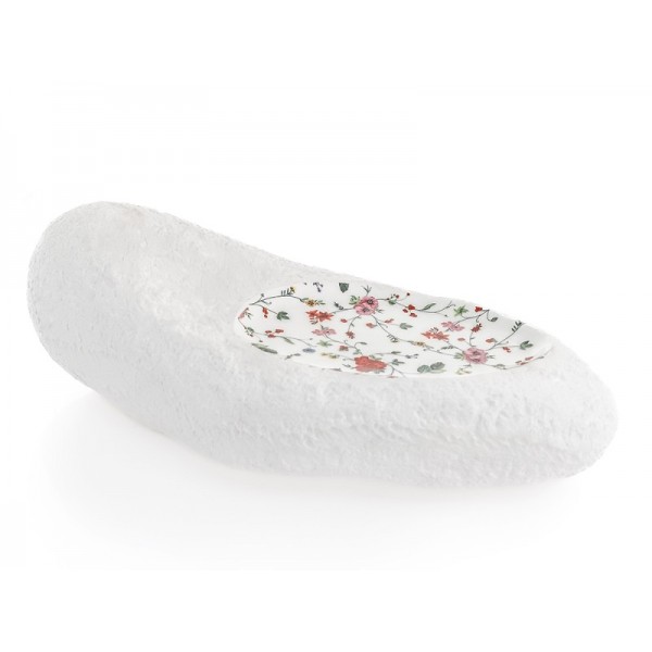 Assiette porcelaine 100%Chef, Long Rock motifs floraux 32 x 15 cm (x 1)