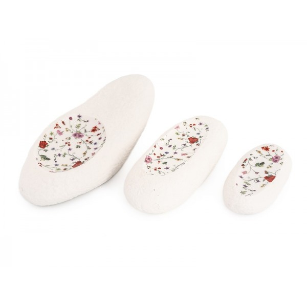 Assiette porcelaine 100%Chef, Small Rock motifs floraux 22 x 10 cm (x 1)