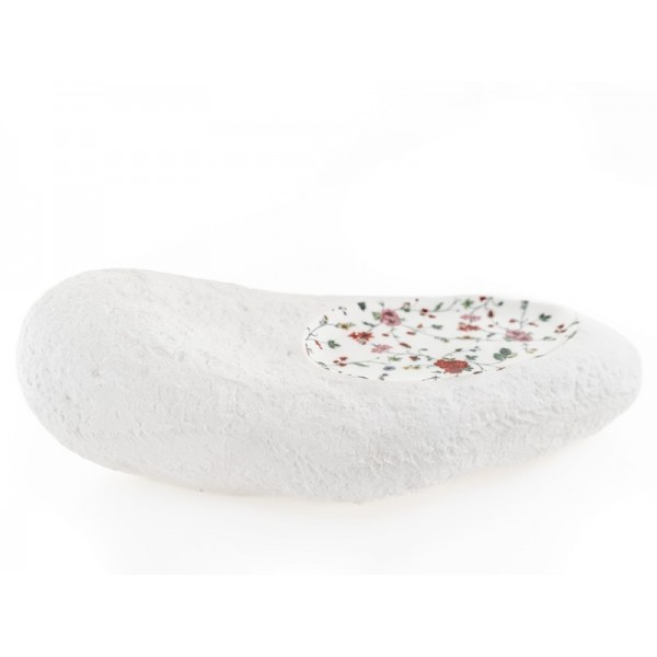 Assiette porcelaine 100%Chef, Long Rock motifs floraux 32 x 15 cm (x 1)