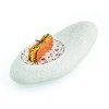 Assiette porcelaine 100%Chef, Long Rock motifs floraux 32 x 15 cm (x 1)