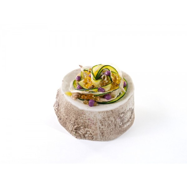 Assiette porcelaine 100% Chef, tronc d'arbre mini Ø 11 cm (x 1)