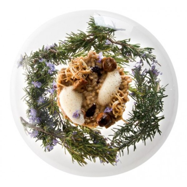 Assiette en verre 100% Chef, R-fill à garnir Ø 25 cm avec bouchon liège