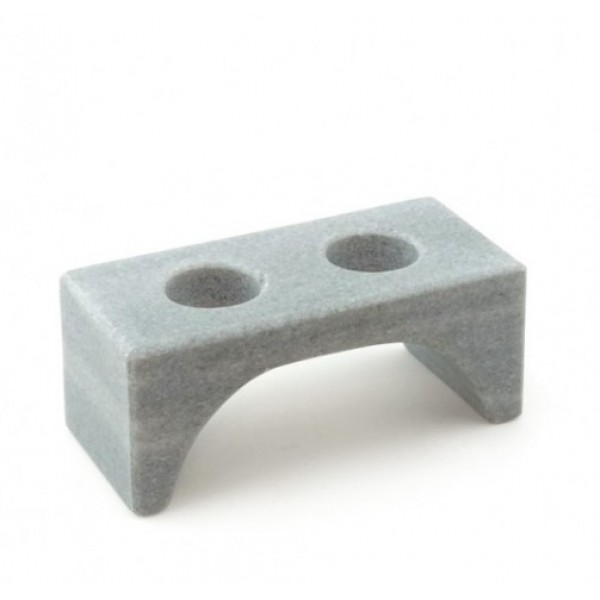 Présentoir Bridge en marbre 100% Chef, 2 trous Ø 30 mm