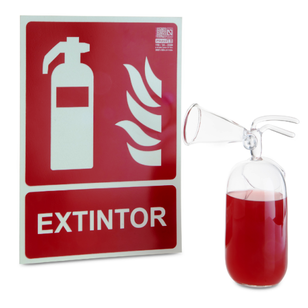 Verre  30 cl extincteur de soif avec paille par 100% Chef (x 1)