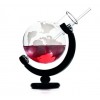 Verre  60 cl en forme de globe Atlas + support + paille, 100%Chef (x 1)