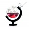 Verre  60 cl en forme de globe Atlas + support + paille, 100%Chef (x 1)