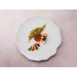 Assiette porcelaine Nervy plate Ø 29 cm (x 6)