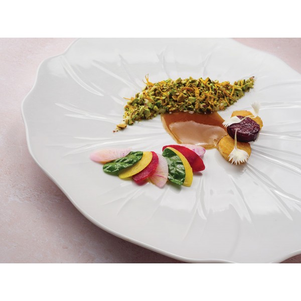 Assiette porcelaine Nervy plate Ø 29 cm (x 6)