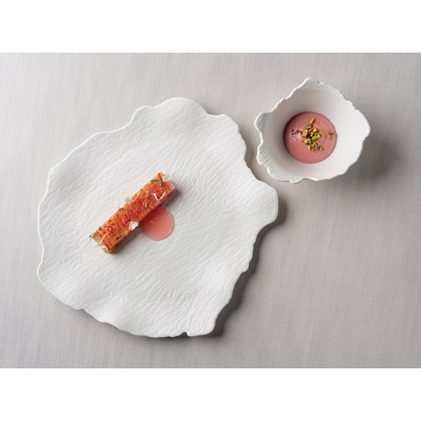 Assiette porcelaine Elysea plate 31 x 28.5 cm (x 2)