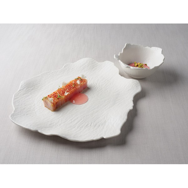 Assiette porcelaine Elysea plate 31 x 28.5 cm (x 2)