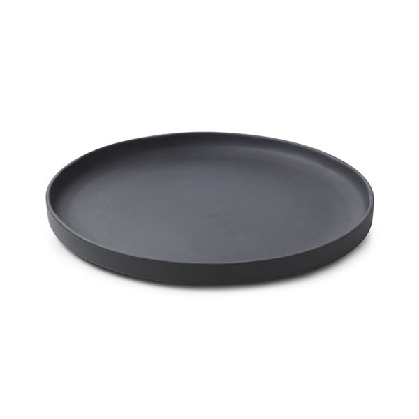 Assiette porcelaine Caractère noire Revol Ø 26 cm (x 4)
