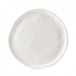 Assiette porcelaine Yli Revol plate blanc albâtre Ø 26.5 cm (x 4)