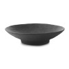 Assiette porcelaine Yli Revol creuse noire brute Ø 27cm (x 4)
