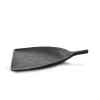 Assiette porcelaine Yli Revol pelle noire brut 18.5 x 14.5 cm (x 4)
