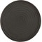 Assiette porcelaine Orbital noire plate Ø 25 cm (x 3)