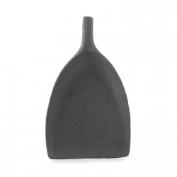 Assiette porcelaine Yli Revol pelle noire brut 18.5 x 14.5 cm (x 4)