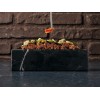 Bloc Podium en marbre noir 18 x 4 x 4 cm 100%Chef (x 2)