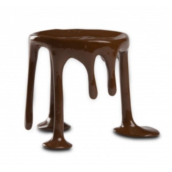 Mini plat en résine, forme chocolat coulant Ø  10 cm 100% Chef (x 1)