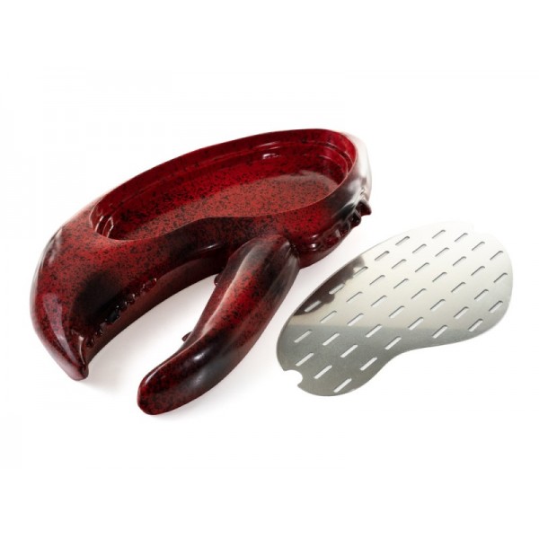 Plat en résine pince de homard avec grille 60 x 32 cm 100%Chef (x 1)