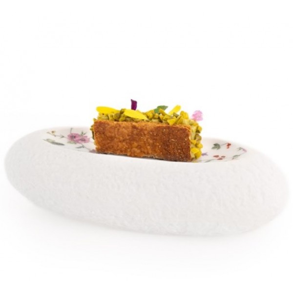 Assiette porcelaine 100%Chef, Small Rock motifs floraux 22 x 10 cm (x 1)