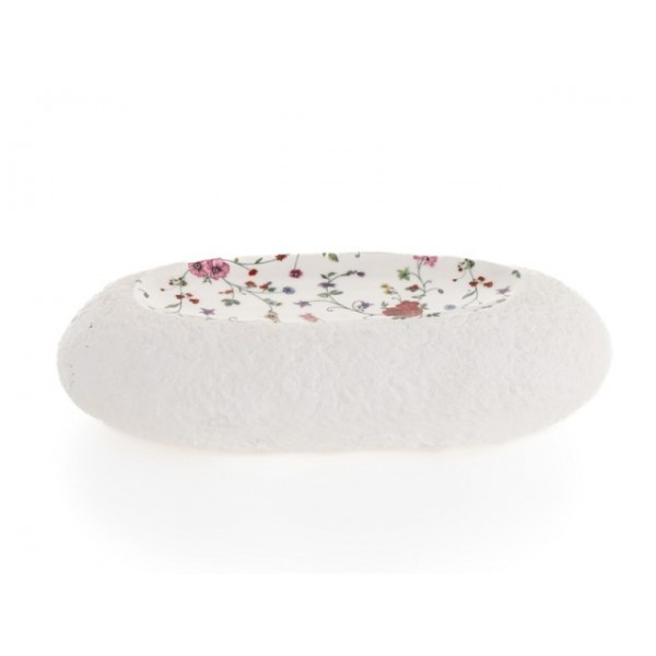 Assiette porcelaine 100%Chef, Small Rock motifs floraux 22 x 10 cm (x 1)
