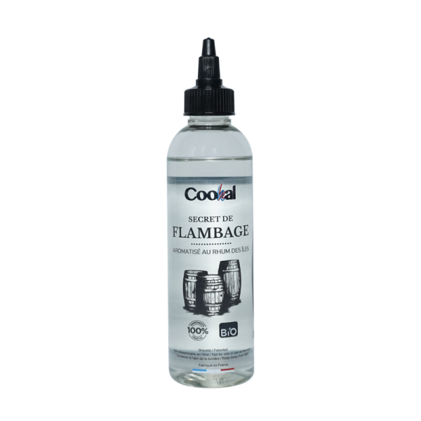 Secret de flambage BIO Cookal RHUM DES ÎLES ou NEGRITA ( 200 ml)