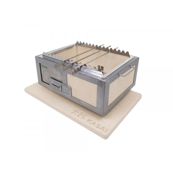 Base isolante en vermiculite 30 x 40 cm pour barbecue Kasai Nano 