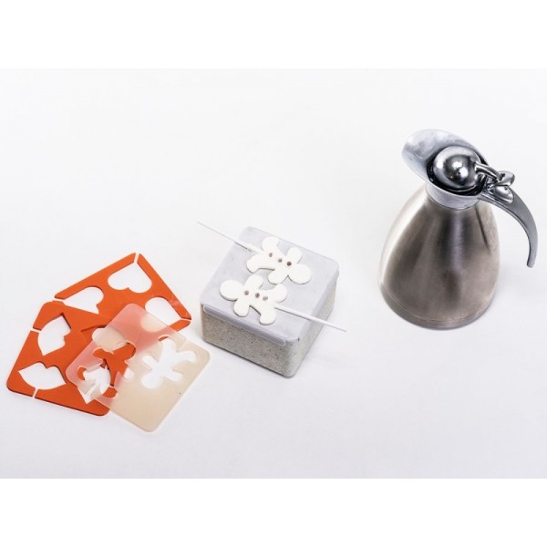 Mini plancha Teppan Nitro 12 x 12 cm 100%Chef, accessoire azote liquide