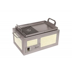 Plancha gril 50/50 pour barbecue Kasai Nano 