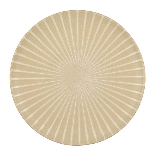Assiette en grès sable mat Ephyre plate Ø 27 cm (x 6)