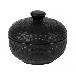 Cocotte mini ronde 30 cl Ø 11.5 cm en grès noir Matris (x 4)