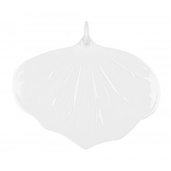 Assiette porcelaine Nervy Leaf 22 x 19 cm (x 4)