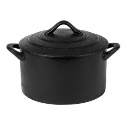 Cocotte mini ronde 50 cl Ø 12.5 cm en New Bone China effet fonte (x 2)