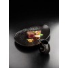 Assiette en New Bone China In Situ noire oblong 33 x 23 cm (x 4)