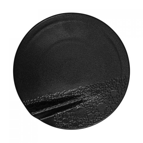 Assiette en New Bone China, collection Chef In Situ noire plate Ø 24 cm (x 6)
