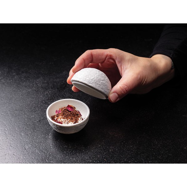 Bol en grès avec couvercle Sphère In Situ Ø  6.5 cm Ht 6.5 cm (x 6)