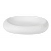 Assiette procelaine creuse blanche forme Galet (x 12)