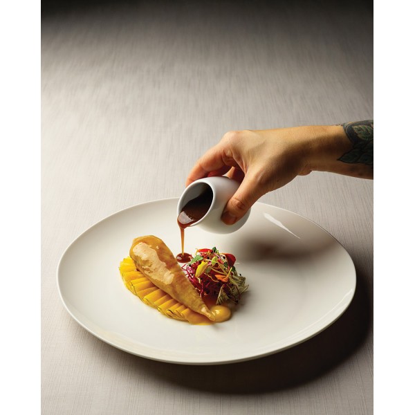 Saucière 11 cl en porcelaine blanche Bulbe In Situ (x 6)