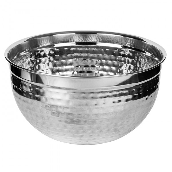 Saladier en inox martelé Tambour Ø 21 cm 300 cl 