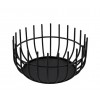 Corbeille à pain en métal laqué noir Ø 20 cm (x 1)