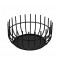 Corbeille à pain en métal laqué noir Ø 20 cm (x 1)