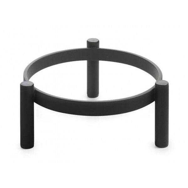 Réhausse ronde en métal noir mat Ø 24 cm Ht 10 cm sans plateau (x 1)