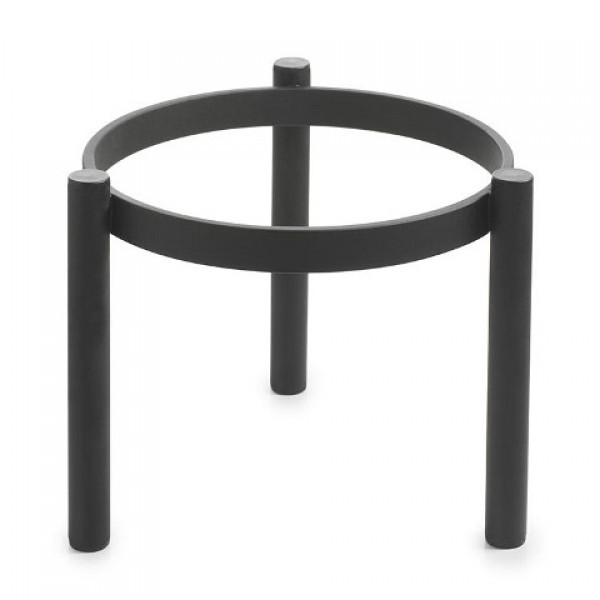 Réhausse ronde en métal noir mat Ø 24 cm Ht 18 cm sans plateau (x 1)