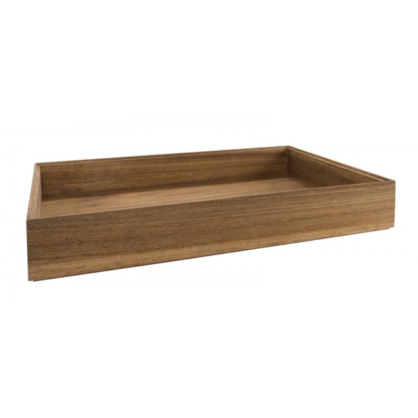 Bac présentoir buffet en acacia Baïa 53 x 32.5 Ht 4.5 cm (x 1)